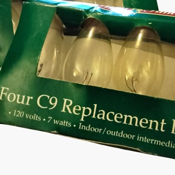 Four C9 Replacement Bulbs 7 Watts 120V Indoor Outdoor Lot 4 - Picture 5 of 7